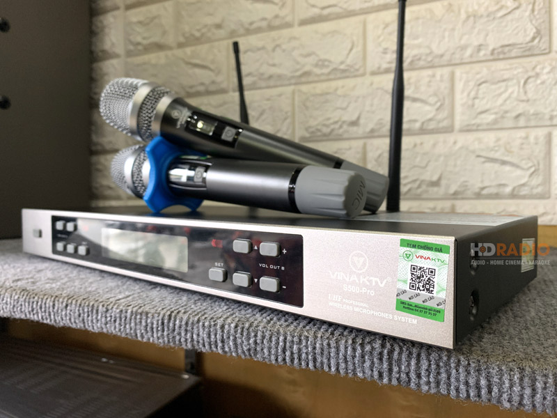 bộ micro không dây VinaKTV S500 PRO bộ micro không dây VinaKTV S500 PRO