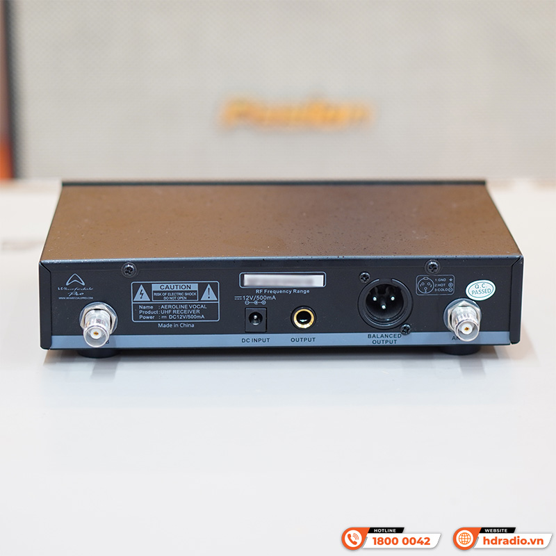 Micro không dây Wharfedale Aeroline Vocal Wireless, LCD, 650-700 MHz-6