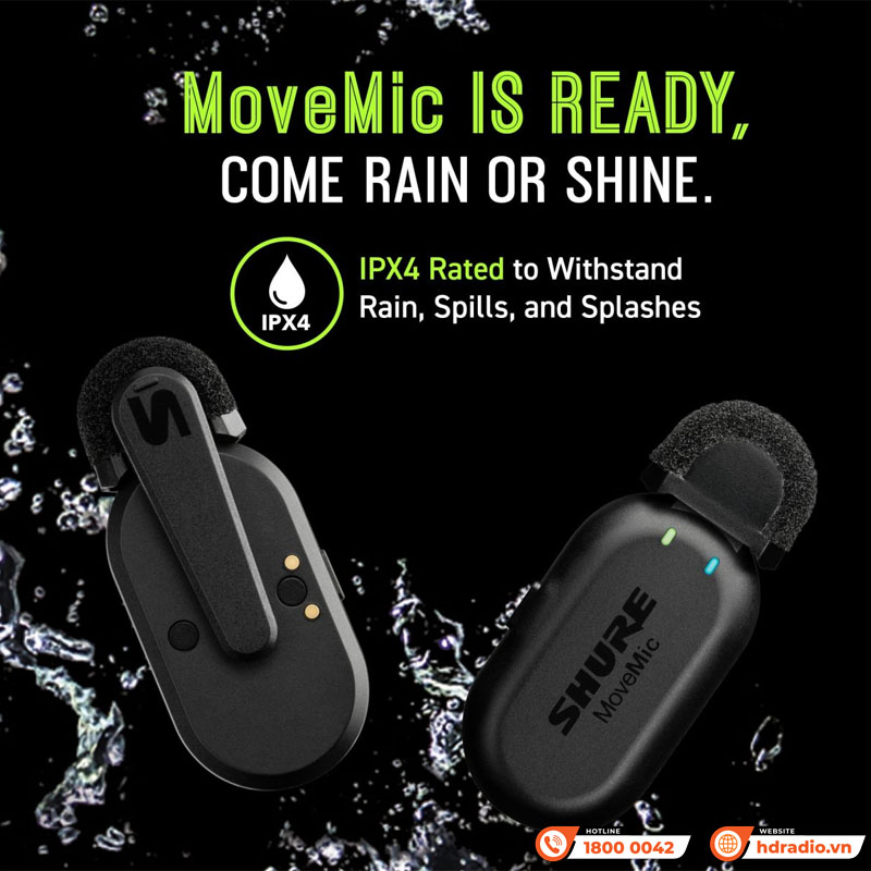Micro gài áo Shure Movemic Two