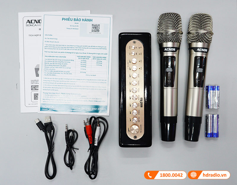 phu kien bo vang so chinh co tich hop micro khong day acnos mi30