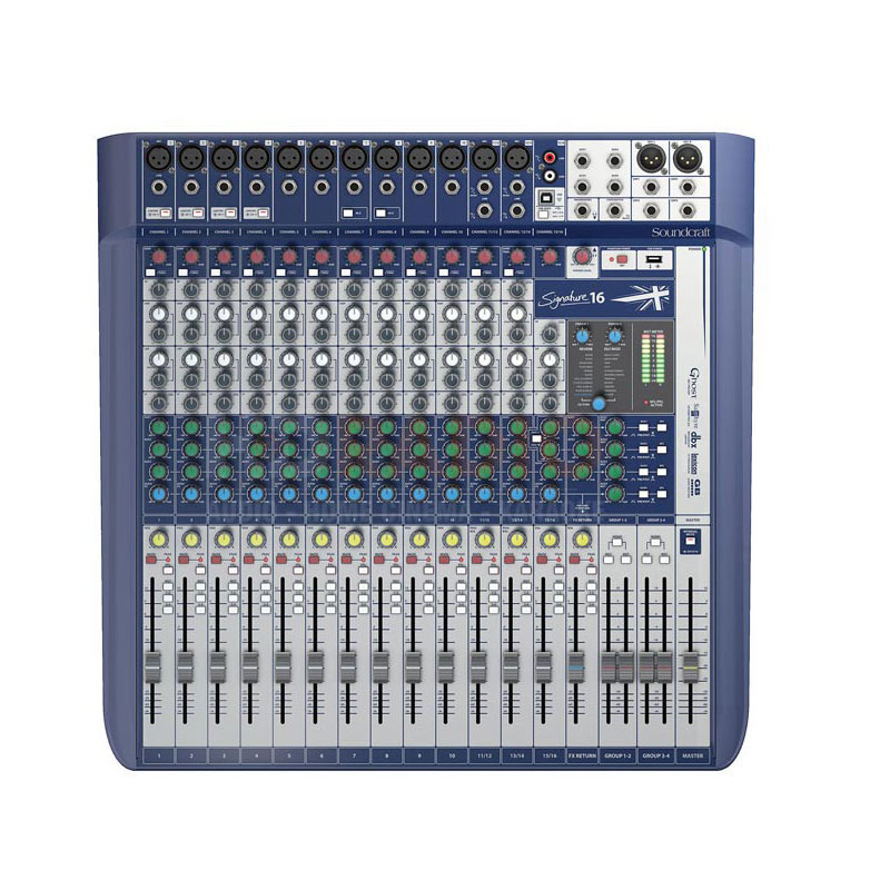 Bàn Mixer Soundcraft Signature 16, Analog 16 Kênh