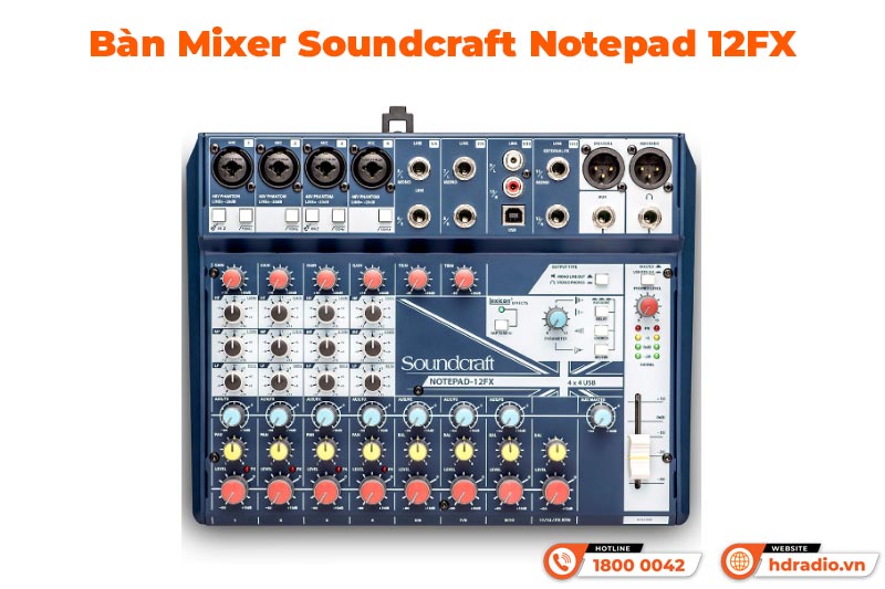 Bàn mixer Soundcraft Notepad 12FX