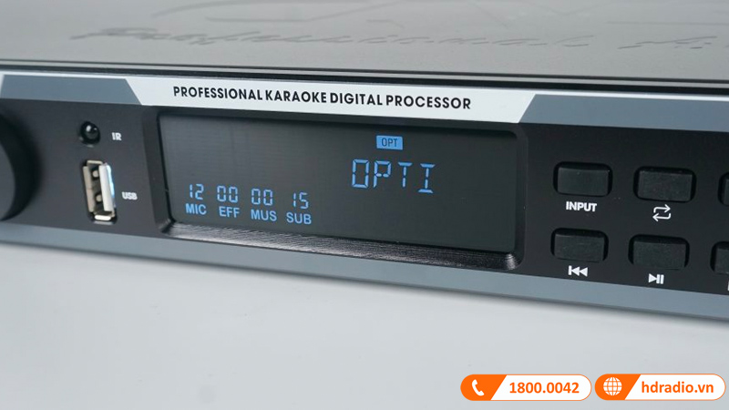 Vang cơ CAVS K3000, Bluetooth 5.0, Optical, USB, Tích Hợp Equalizer Micro và Music, Feedback 3 chế độ-3