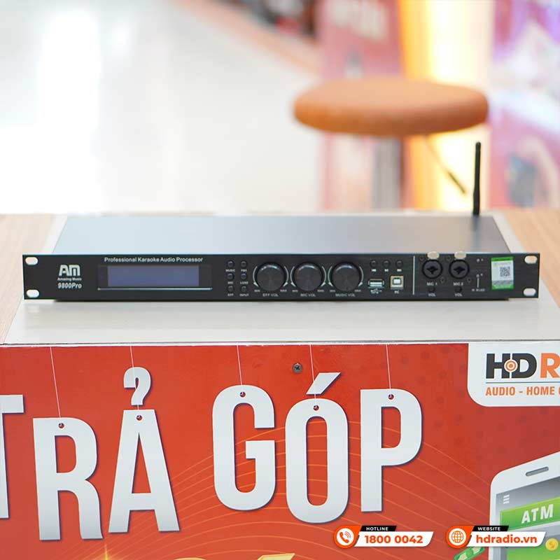 Vang số AM 9800 Pro, Chống Hú, Echo Reverb, Cổng Quang, ARC-5