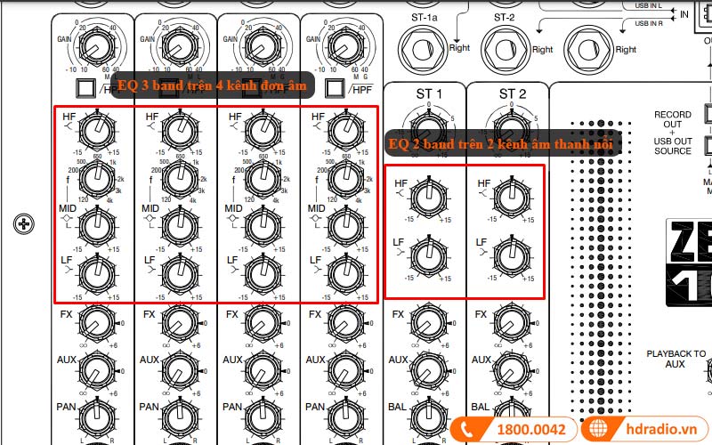 bo EQ ban mixer allen heath zed1002