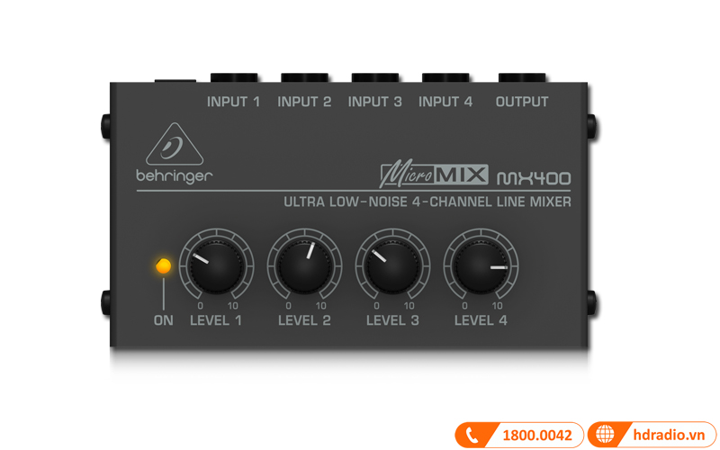 thiet ke ban mixer behringer mx400