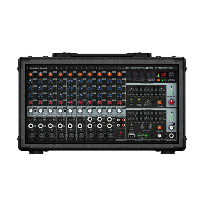 Mixer Behringer PMP2000D, 14 kênh, 2000W