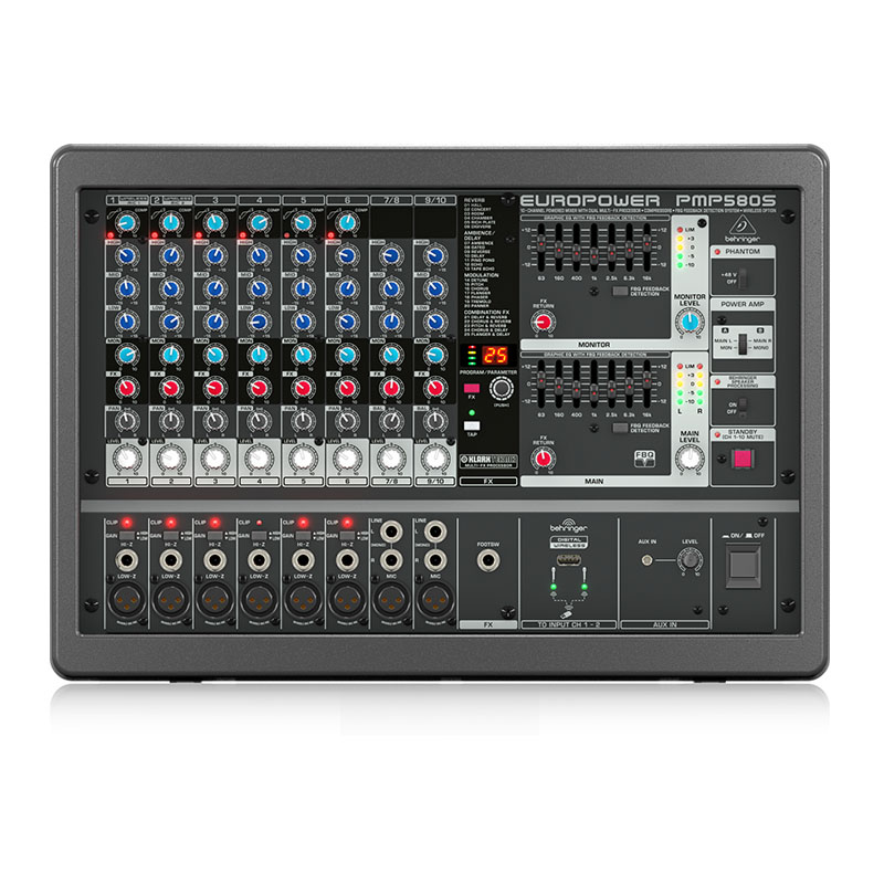 Bàn mixer Behringer PMP580S, 10 kênh, 2 x 250W