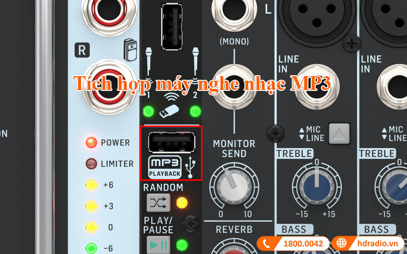 Ban mixer Behringer PMP 500MP3 tich hop may nghe nhac