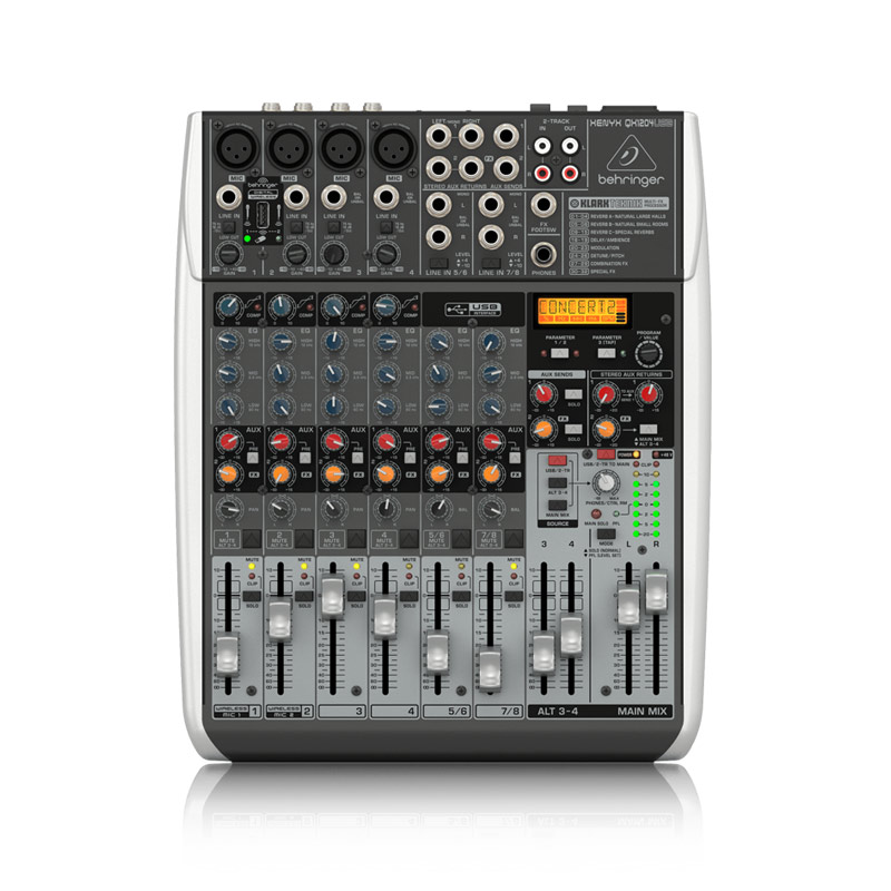 Bàn Mixer Behringer Xenyx QX 1204 USB, 12 Inputs, 2/2 Bus