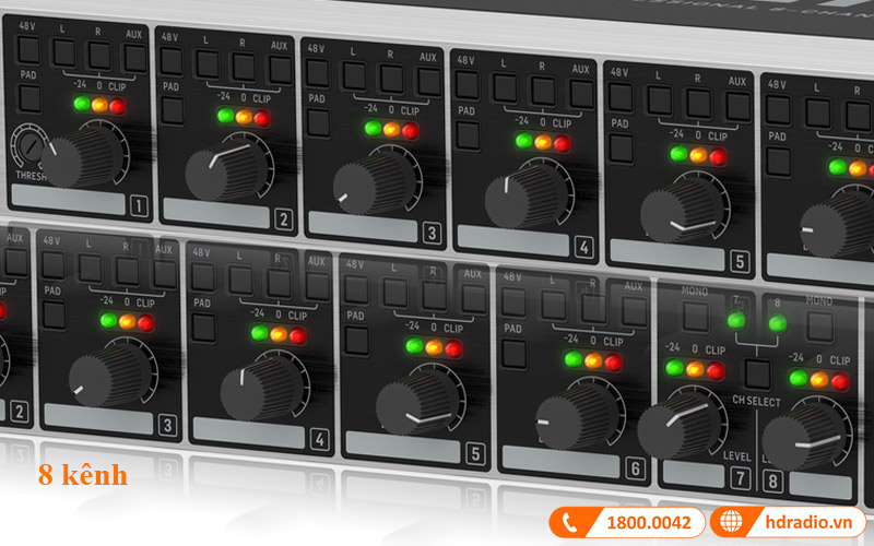 8 kenh Mixer Behringer ZMX8210 V2 Ultrazone 8 kenh Mixer Behringer ZMX8210 V2 Ultrazone