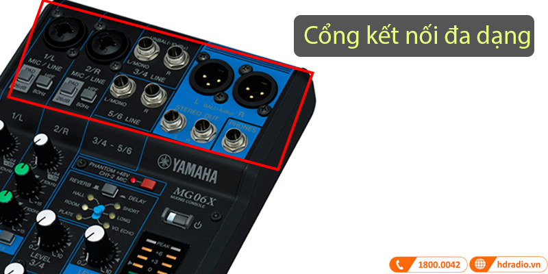 Bàn Mixer Yamaha MG06X