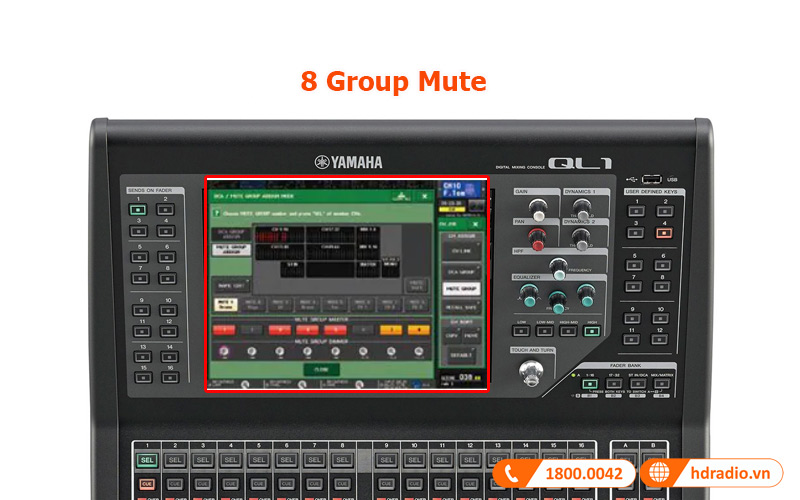 8 group mute mixer Yamaha QL1