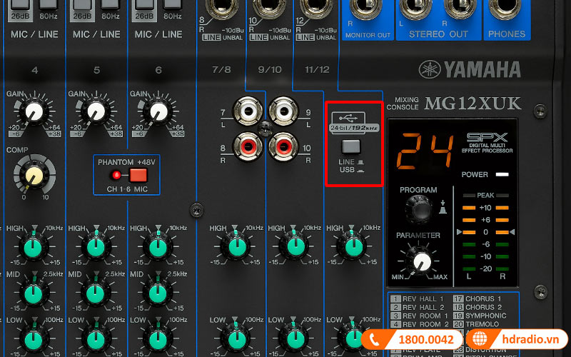 Bàn Mixer Yamaha MG12XUK