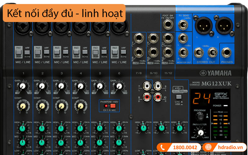 Bàn Mixer Yamaha MG12XUK