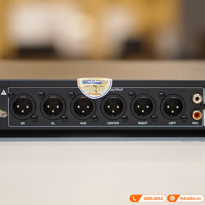 Vang số JBL VX8 chính hãng Ba Sao, Chống hú Rít, 6CH, DSP, Optical-7