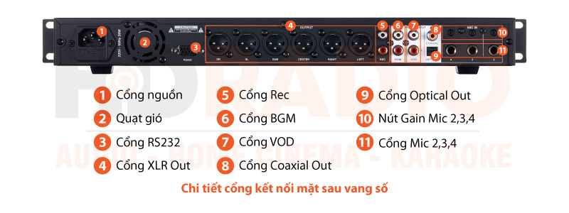 Chú thích Vang số JBL VX9