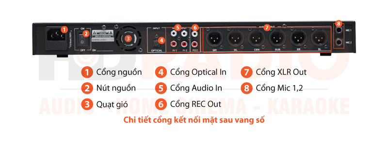 Chú thích vang số JKaudio X3000 Pro