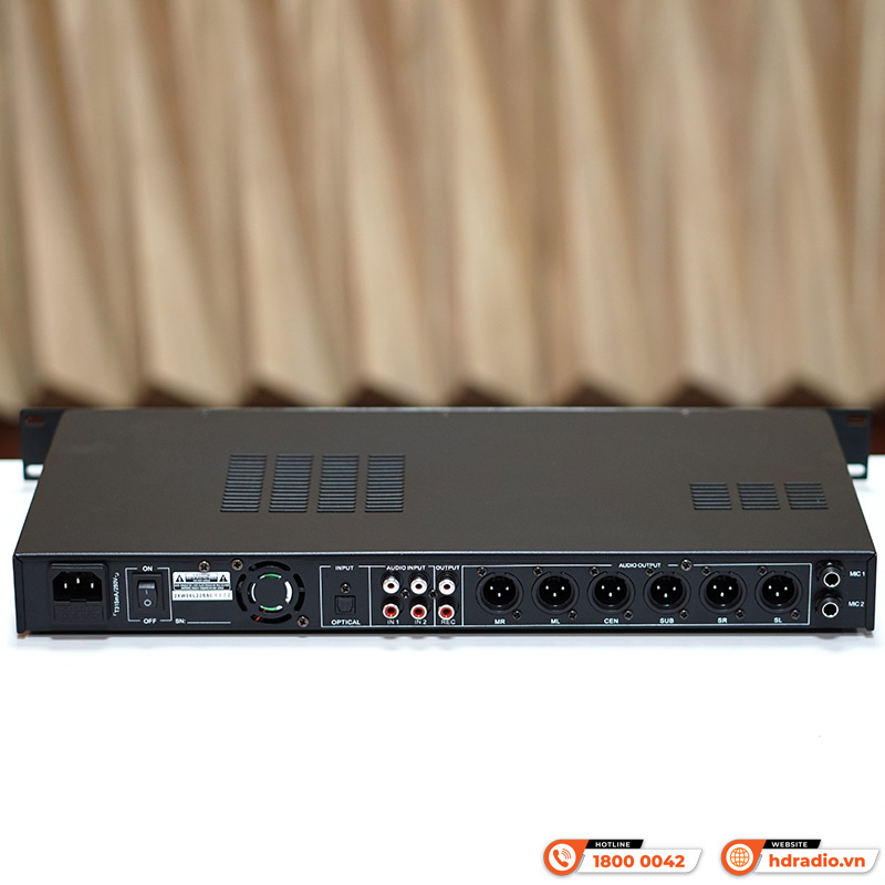 Vang số JKaudio X3000 Pro, Chống Hú Rít, 6CH, Chip DSP mới-9