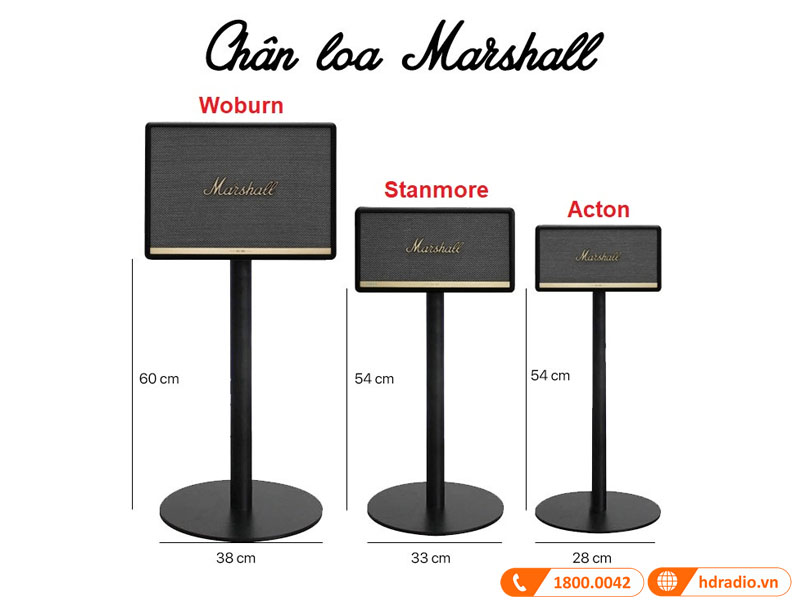 kich thuoc chan sat loa Marshall