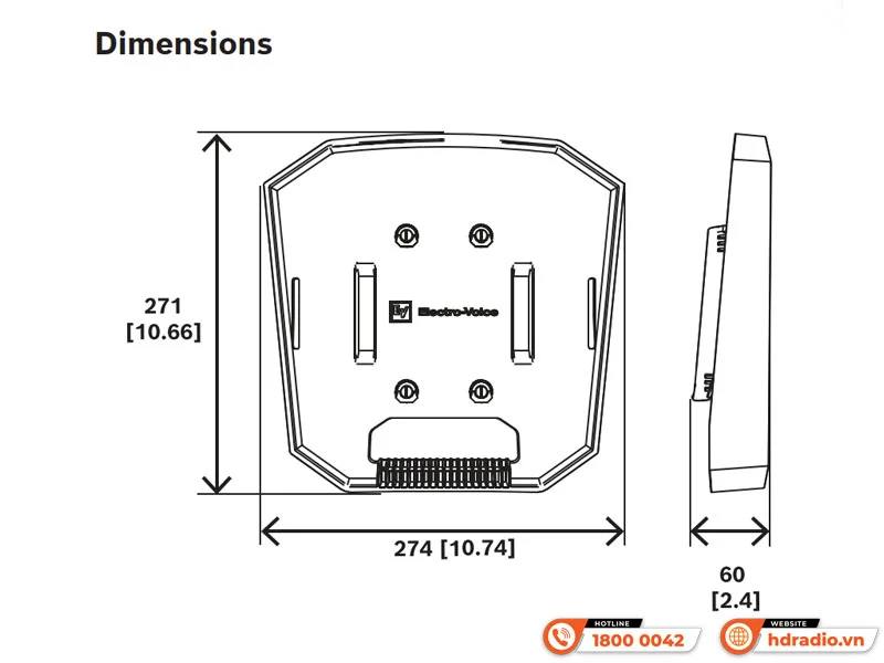 Khay Loa di động EV (Electro Voice) EVERSE 8 Khay Loa di động EV (Electro Voice) EVERSE 8