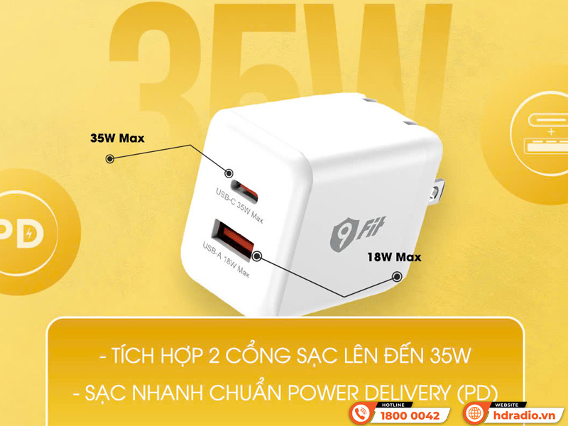Cổng Sạc 9FIT PD 35W