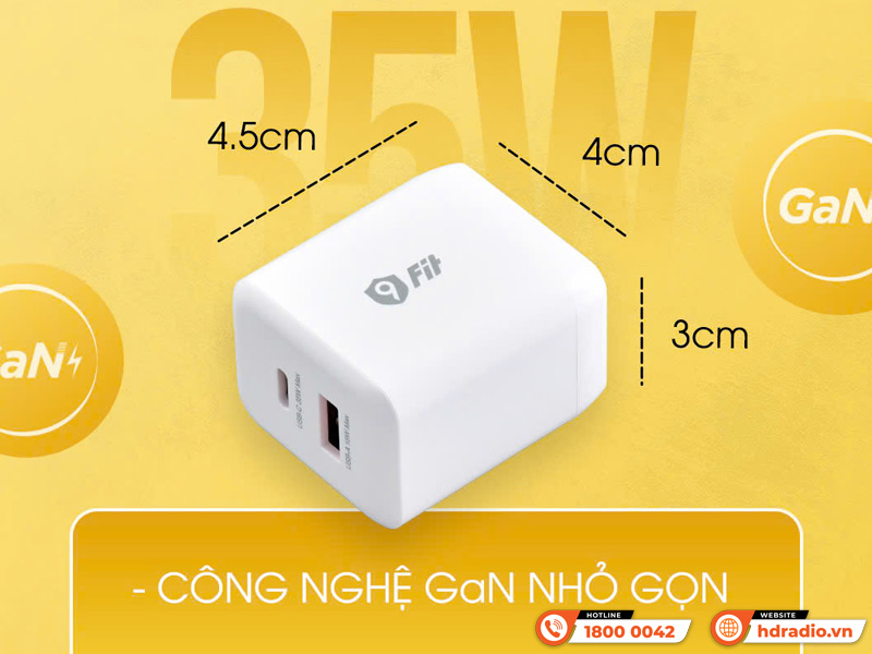 Thiết kế Sạc 9FIT PD 35W