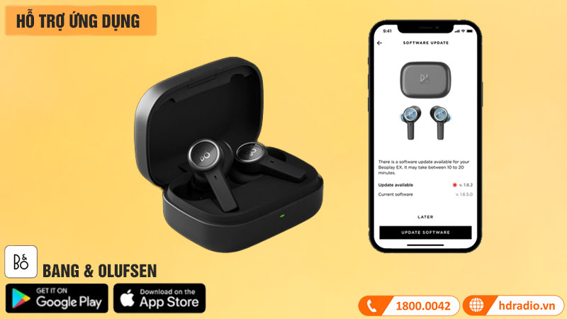 Tai nghe B&O Beoplay EX Ứng dụng kèo theo