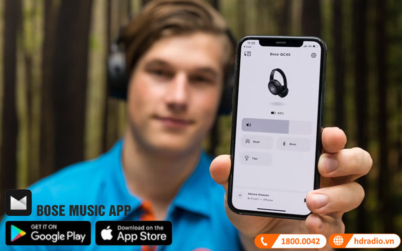 Ứng dụng - Tai Nghe Bose Quietcomfor 45