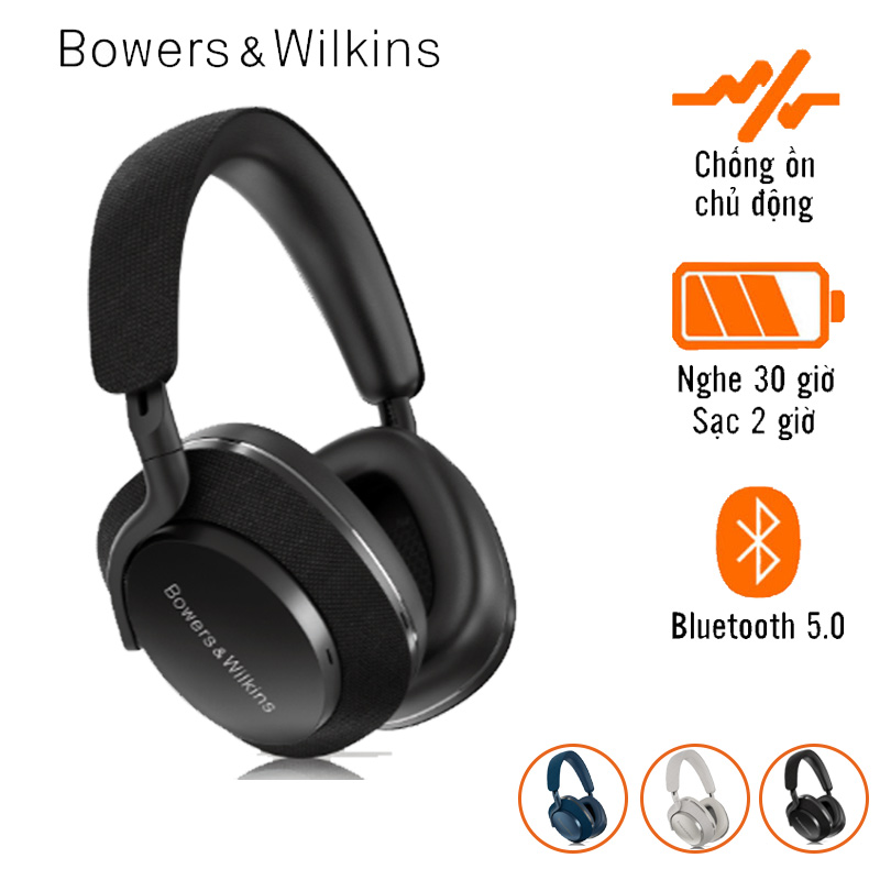 Tai Nghe B&W PX7 S2 (Chụp Tai, Chống Ồn, Pin 30 Giờ, Bluetooth 5.0)