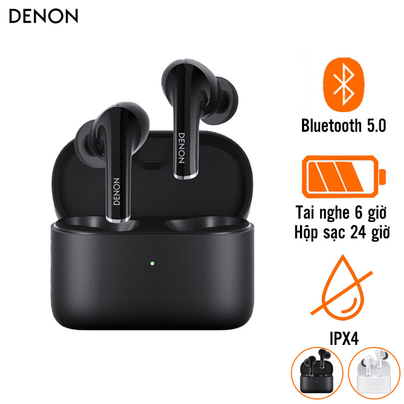 Tai Nghe Denon AH-C830NCW (Không Dây, Chống Ồn, Pin 6 Giờ, IPX4, Bluetooth 5.0)