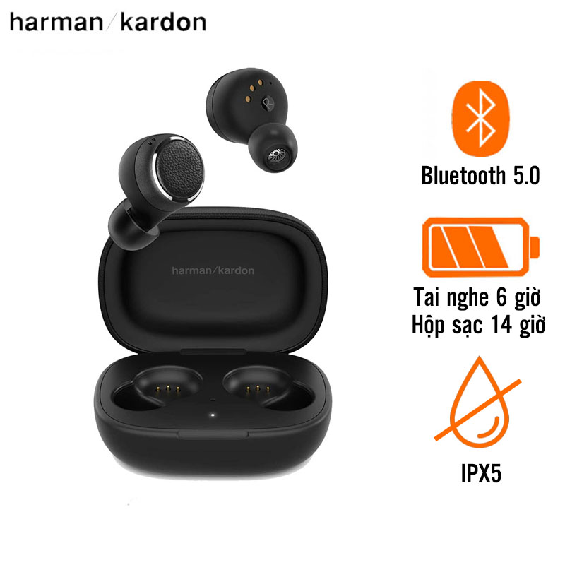 Tai Nghe Harman Kardon FLY TWS (Không Dây, Chống Ồn, Pin 6 Giờ, IPX5, Bluetooth 5.0)