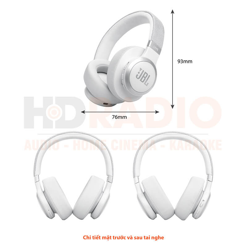 Tai Nghe JBL Live 770NC Bluetooth 5.3, Pin 65 Giờ, Chống Ồn, Tính năng Smart Ambient-4