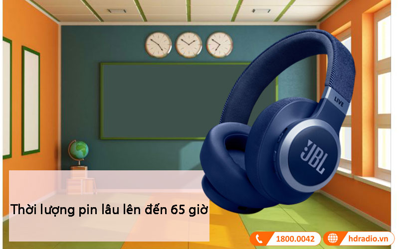 Pin lâu Tai nghe JBL Live 770NC