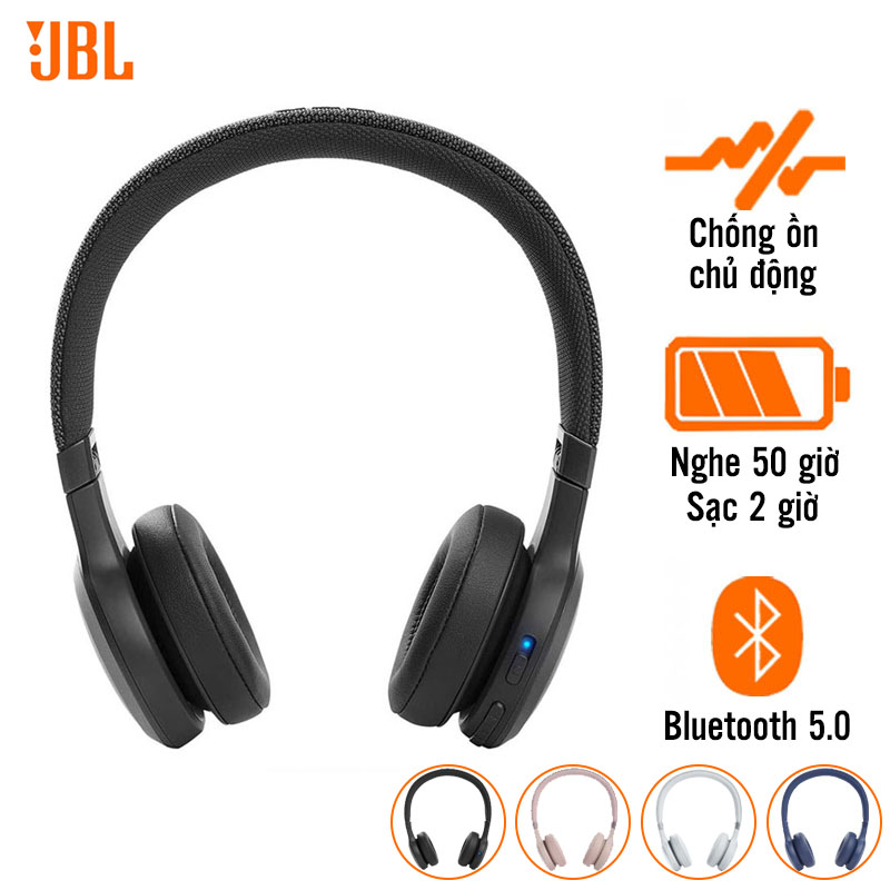 Tai Nghe JBL Live 460NC (Chụp Tai, Chống Ồn, Pin 50 Giờ, Bluetooth 5.0)