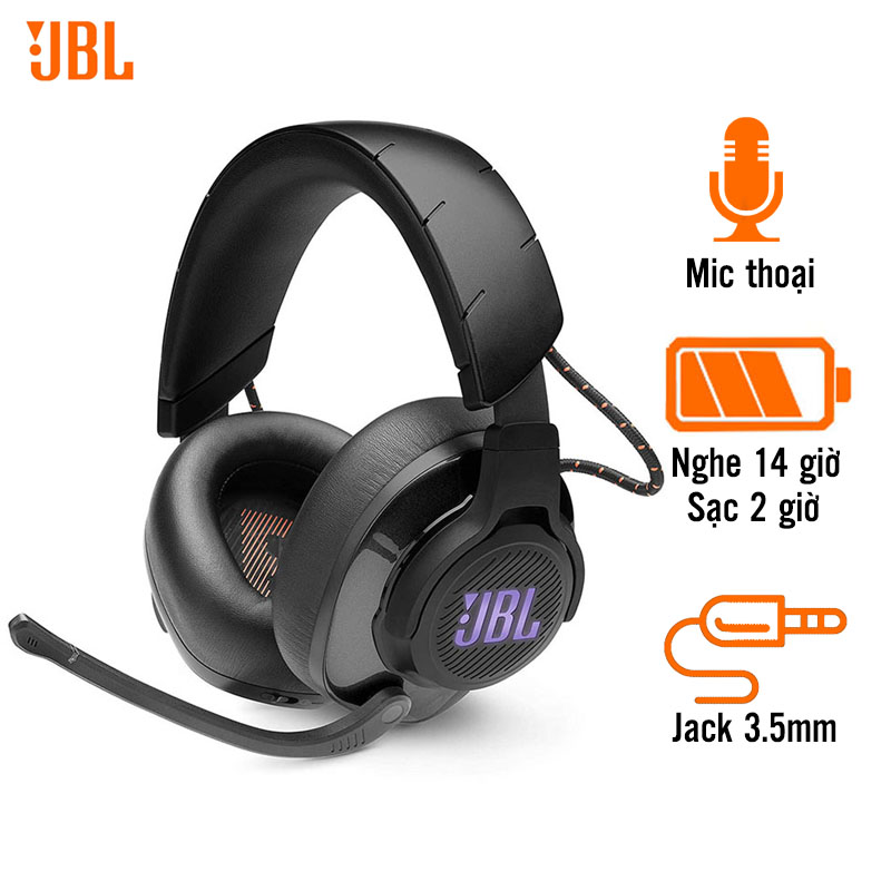 Tai Nghe JBL Quantum 600 (Gaming, Pin 14 Giờ, Jack 3.5mm)