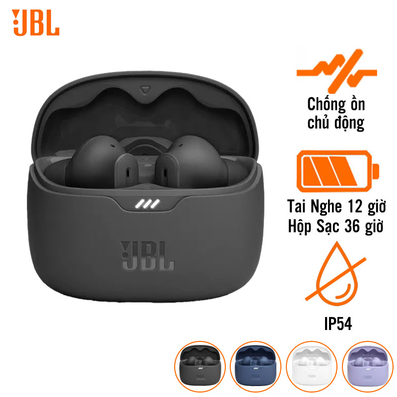 Tai Nghe JBL Tune Beam (Chống Ồn, Pin 12 Giờ, Bluetooth 5.3, Chống Nước IP54)