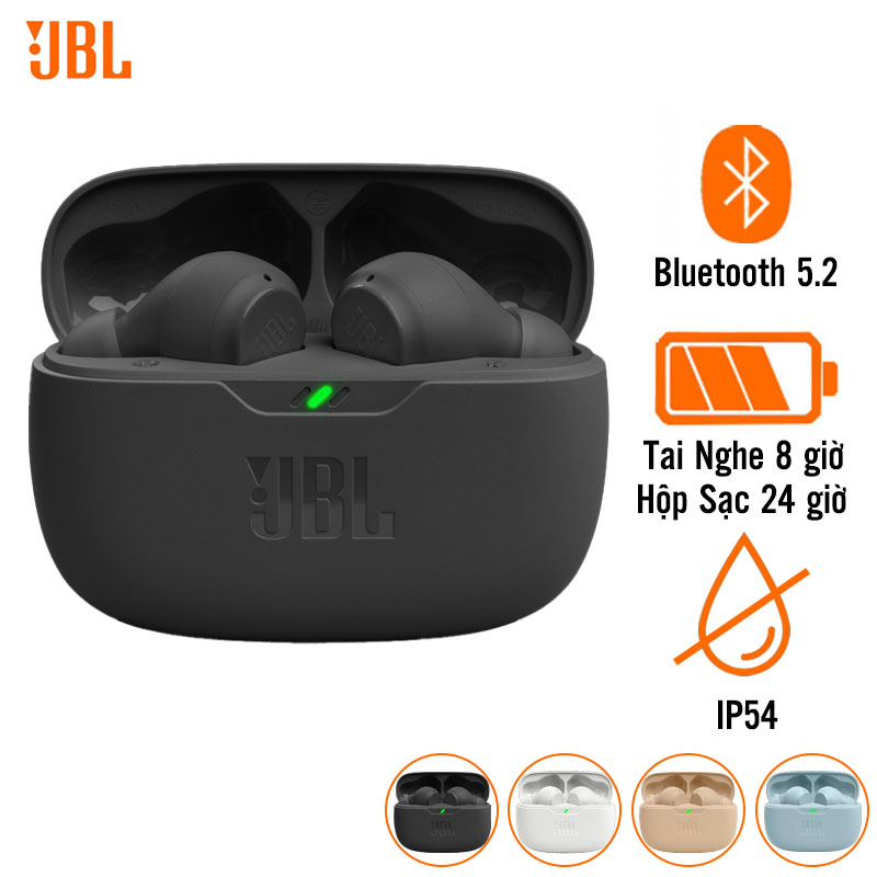 Tai Nghe JBL Wave Beam (Không dây, IP54, Pin 32H, Bluetooth 5.2)