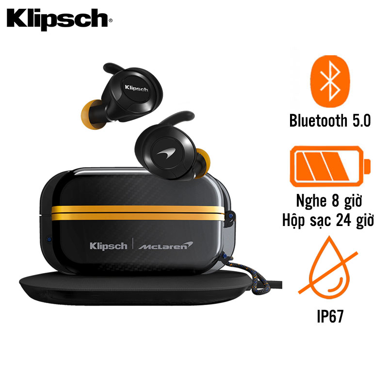 Tai Nghe Klipsch T5 II True Wireless Sport Mclaren