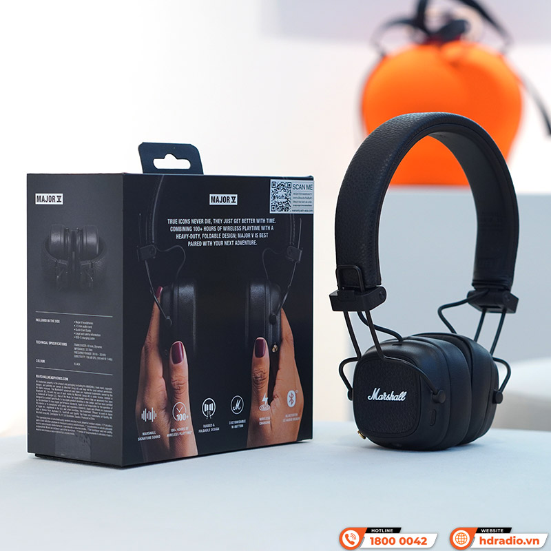 Tai Nghe Chụp tai Marshall Major V (5) Bluetooth 5.3, Pin 100 Giờ, Driver 40mm-14