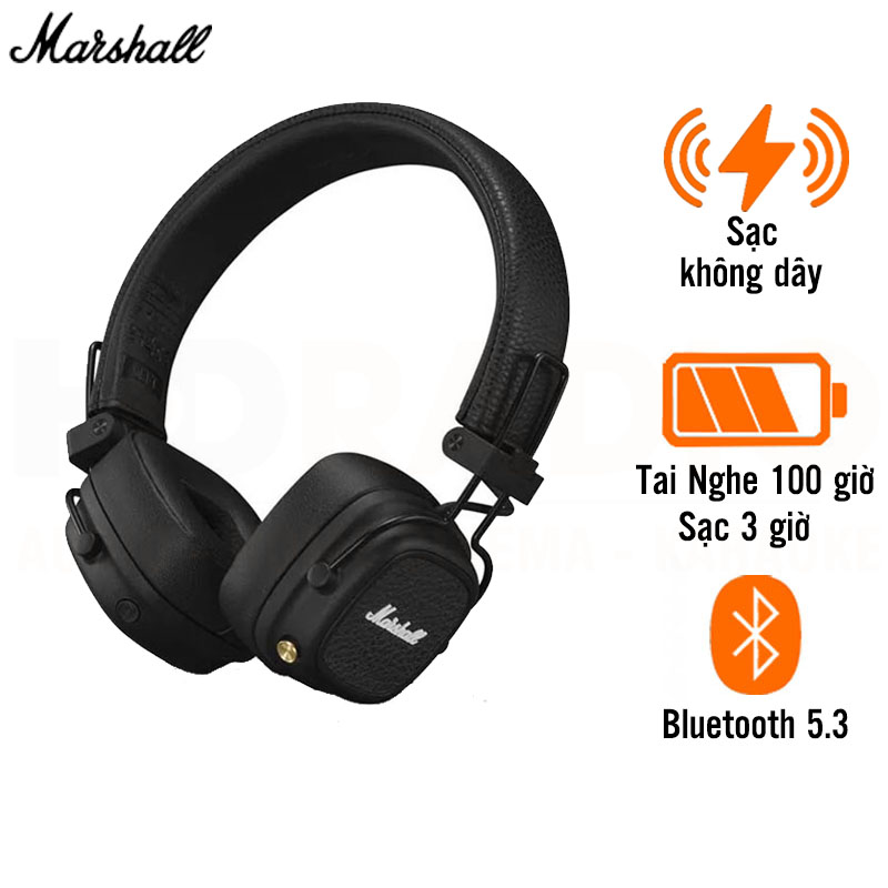 Tai Nghe Chụp tai Marshall Major 5 (V), Bluetooth 5.3, Pin 100 Giờ, Driver 40mm