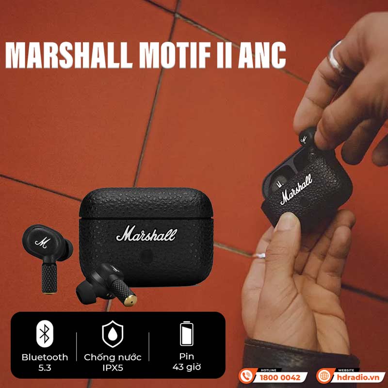 Tai Nghe Chống Nước Marshall Motif II ANC