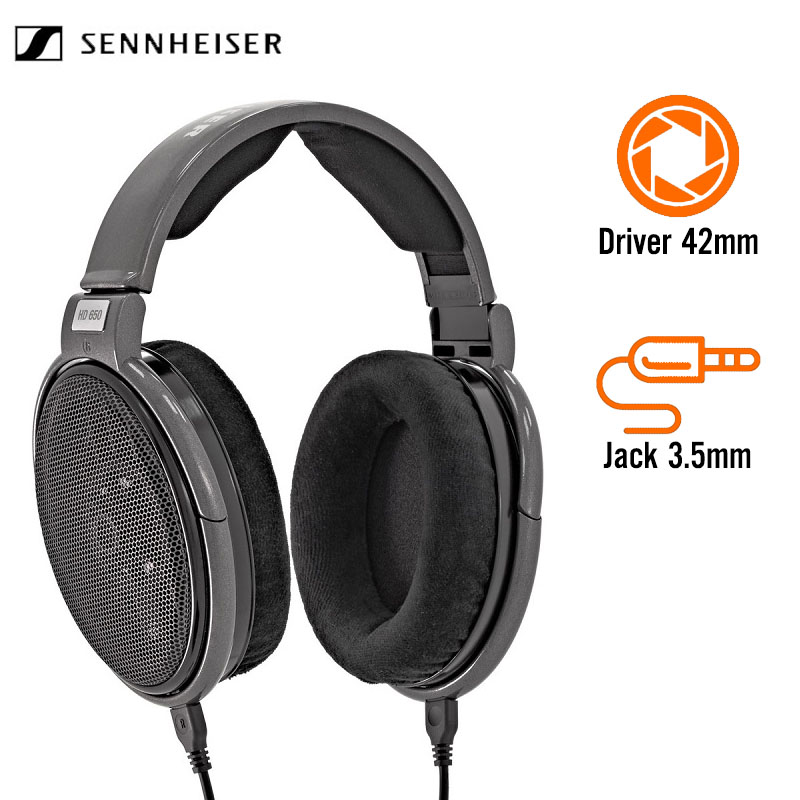 Tai Nghe Sennheiser HD 650 (Chụp Tai, Driver 42mm)