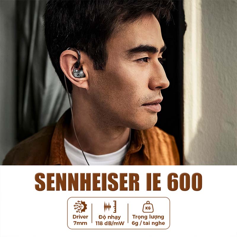 Tai Nghe Sennheiser IE 600 (Có Dây, Jack 3.5mm)-6