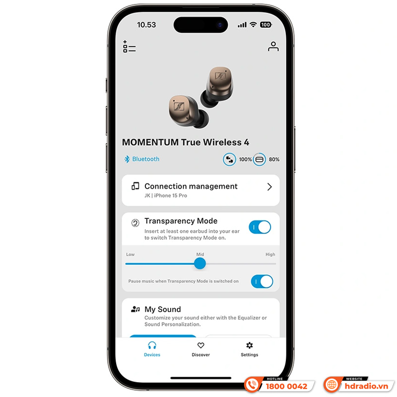 Tai nghe Sennheiser Momentum True Wireless 4