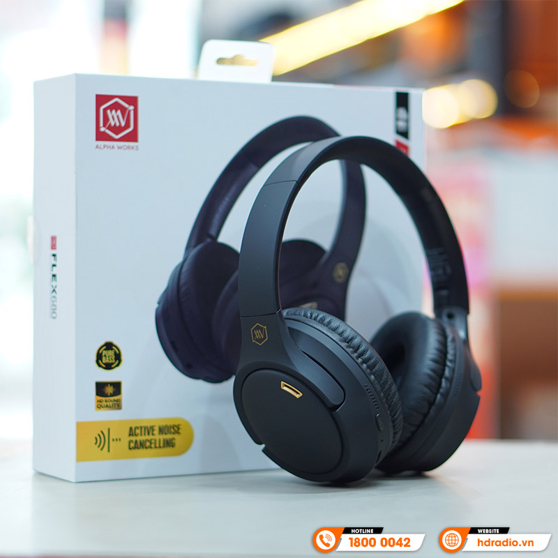 Tai nghe Alpha Works FLEX 680, Chụp tai, Pin 40H, Bluetooth 5.4 (Kèm Jack 3,5mm)-1