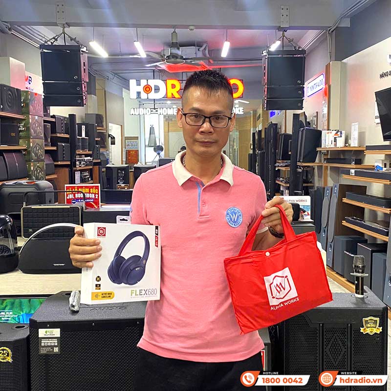 Tai nghe Alpha Works FLEX 680, Chụp tai, Pin 40H, Bluetooth 5.4 (Kèm Jack 3,5mm)-11