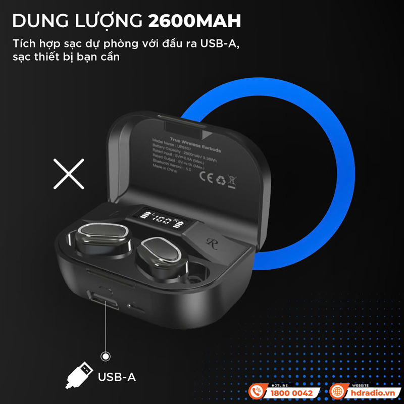 Pin Tai nghe Energizer TWS - UB2607