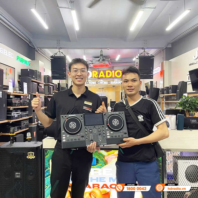 Bàn DJ Numark Mixstream Pro + (Plus), USB độc lập, 2 kênh, có loa, Wifi, Bluetooth, máy tính, 3.68kg, Mới-13