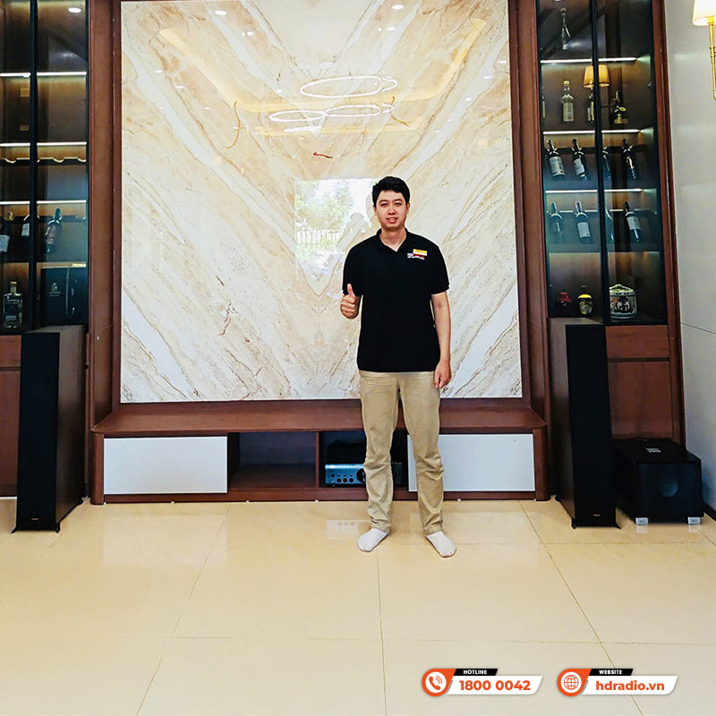 Lắp Đặt Dàn Nghe Nhạc 2.1 Klipsch, Denon NN63 Chất Lượng Trị Giá Gần 71 Triệu Đồng Cho Anh Huy Ở An Lão, Hải Phòng